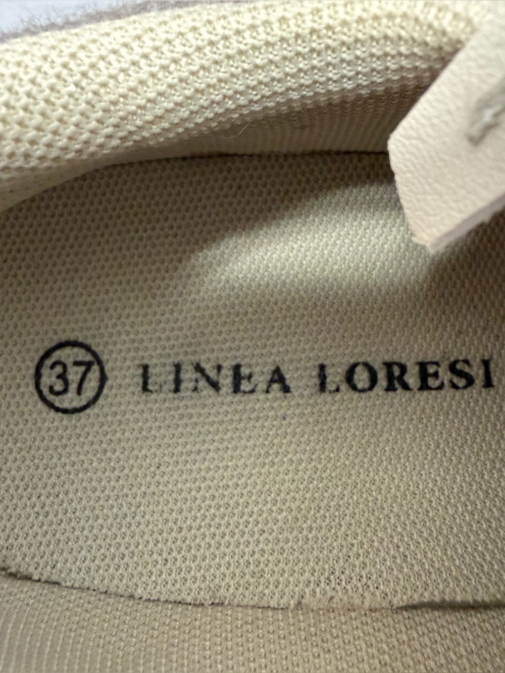 Neutral Mixed-Material low Platform Sneakers - Taupe, Metallic & Cream - Picture 6 of 6